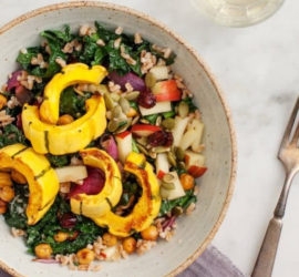 Delicata Squash and Kale Salad