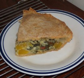 savory pumpkin and kale pie