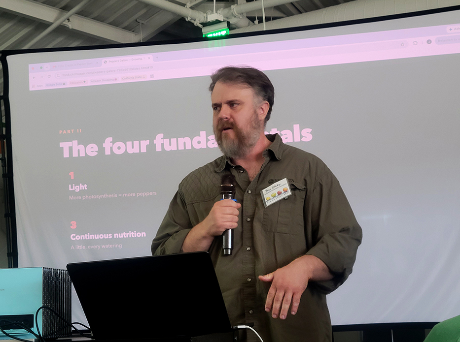 John Story presenting